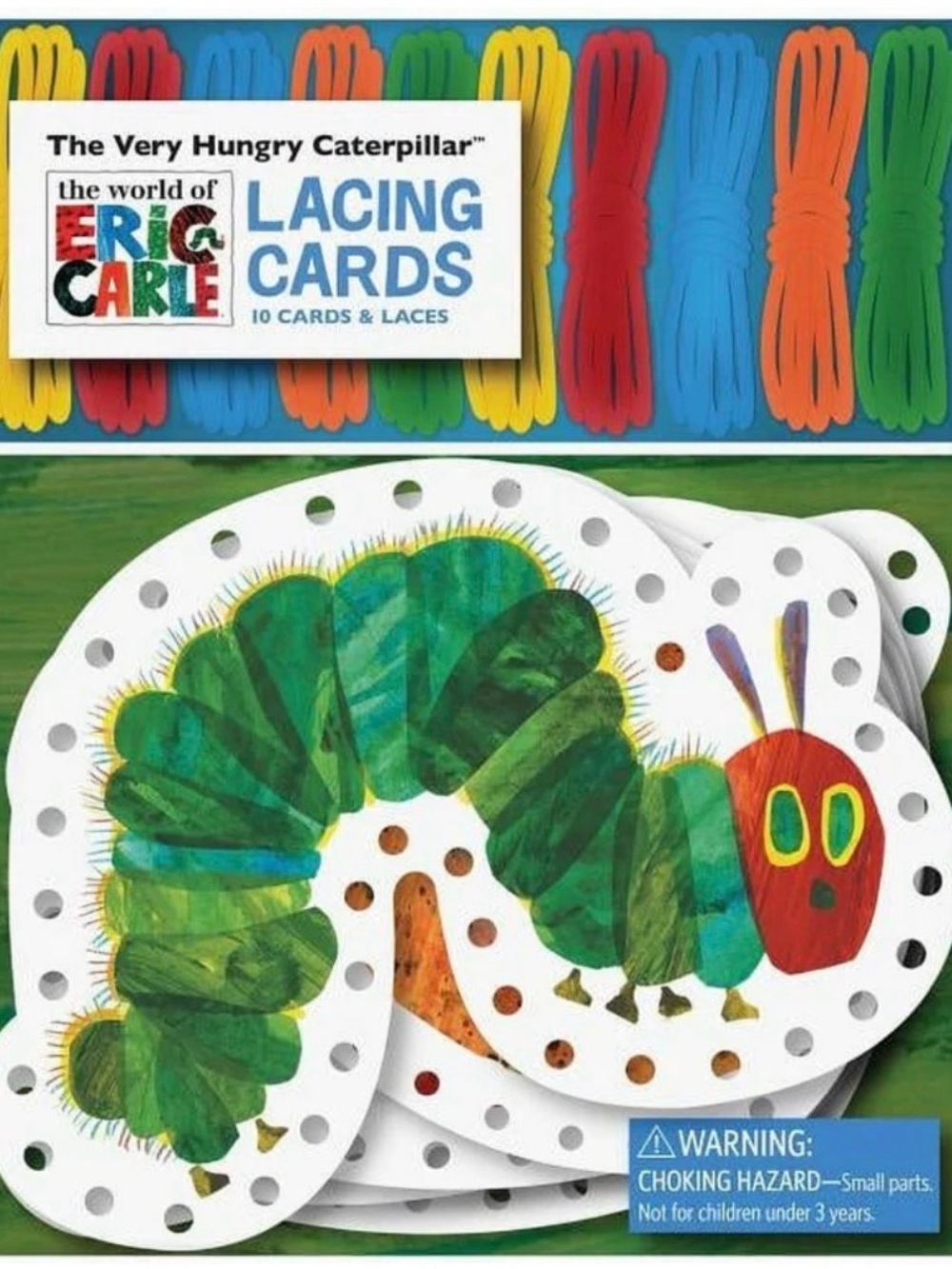 The Very Hungry Caterpillar Lacing Cards - Colorful Caterpillar Set